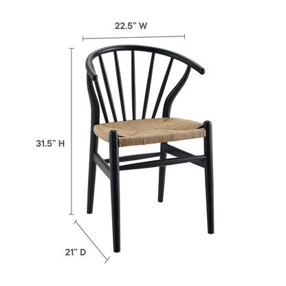 Flourish Spindle Wood Dining Side Chair By HouseBean