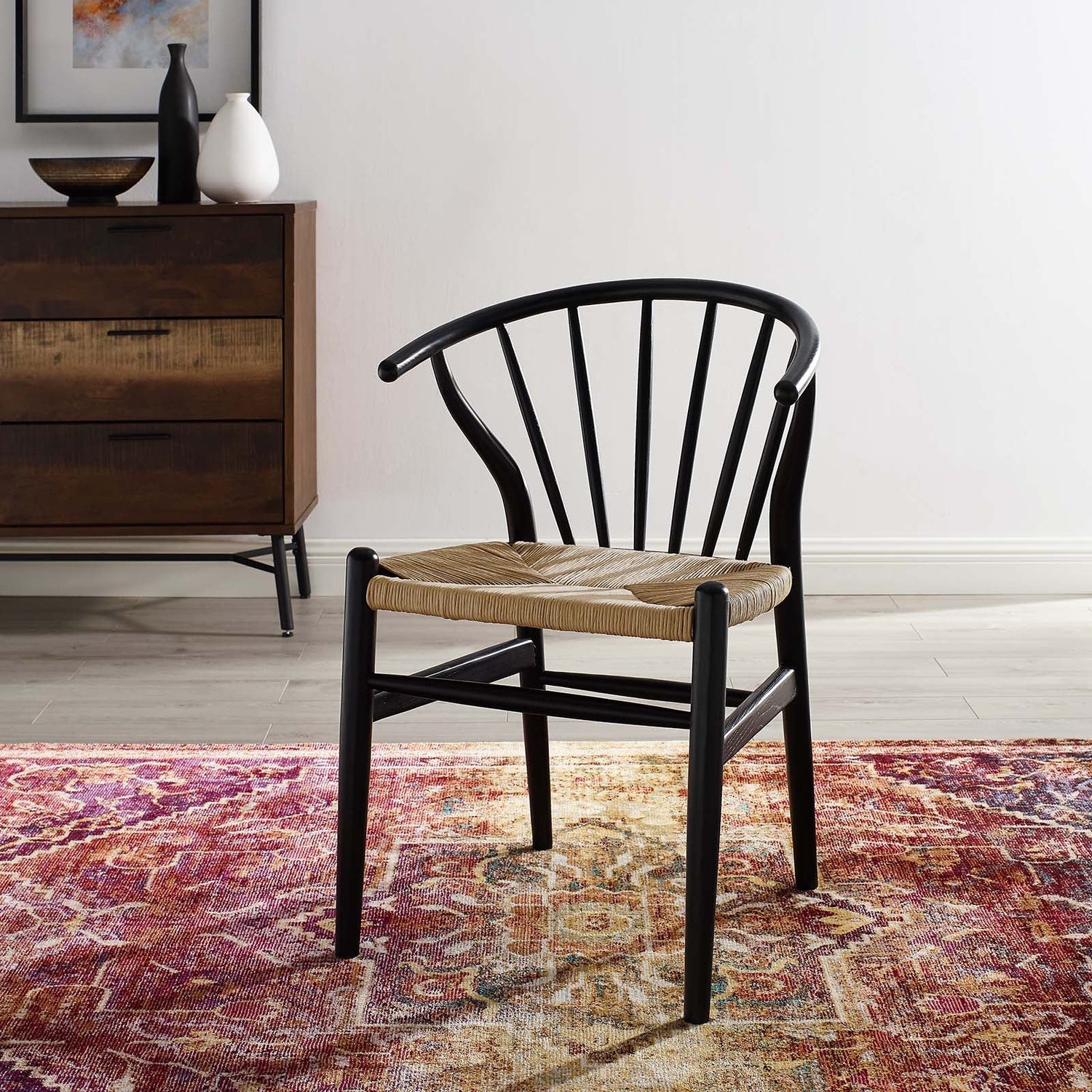 Flourish Spindle Wood Dining Side Chair By HouseBean