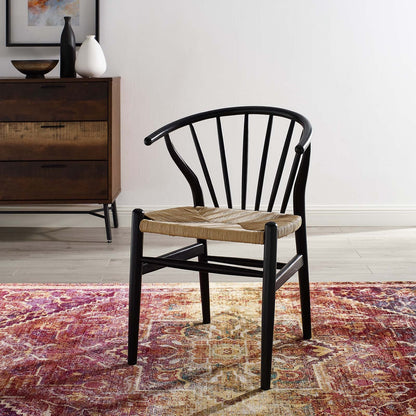 Flourish Spindle Wood Dining Side Chair By HouseBean