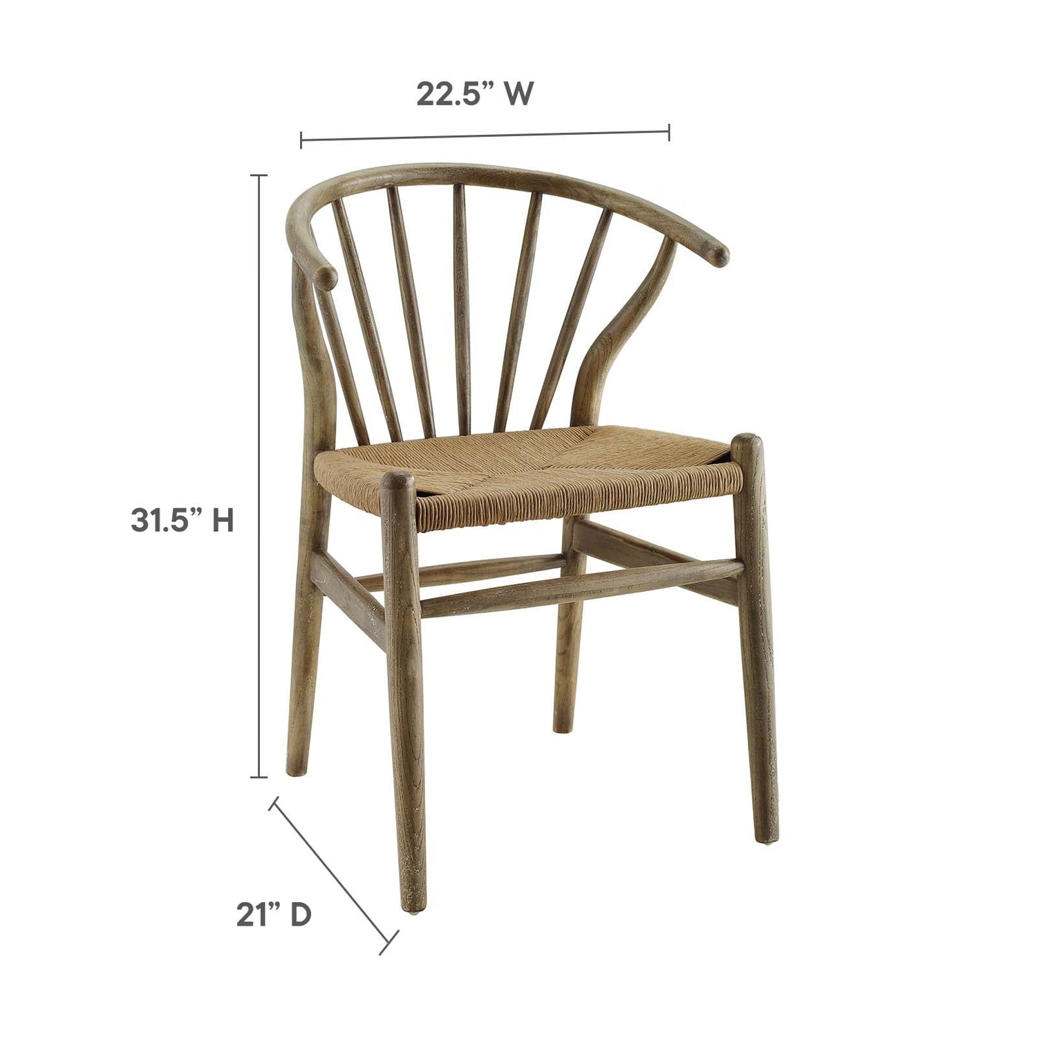 Flourish Spindle Wood Dining Side Chair By HouseBean