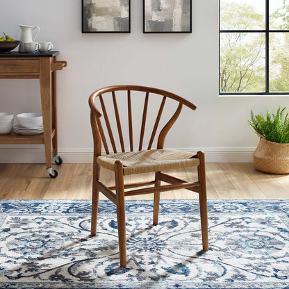 Flourish Spindle Wood Dining Side Chair By HouseBean