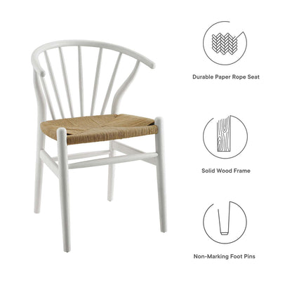 Flourish Spindle Wood Dining Side Chair By HouseBean