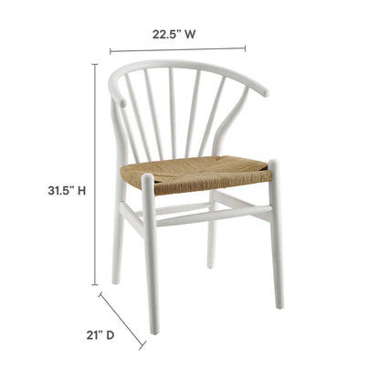 Flourish Spindle Wood Dining Side Chair By HouseBean