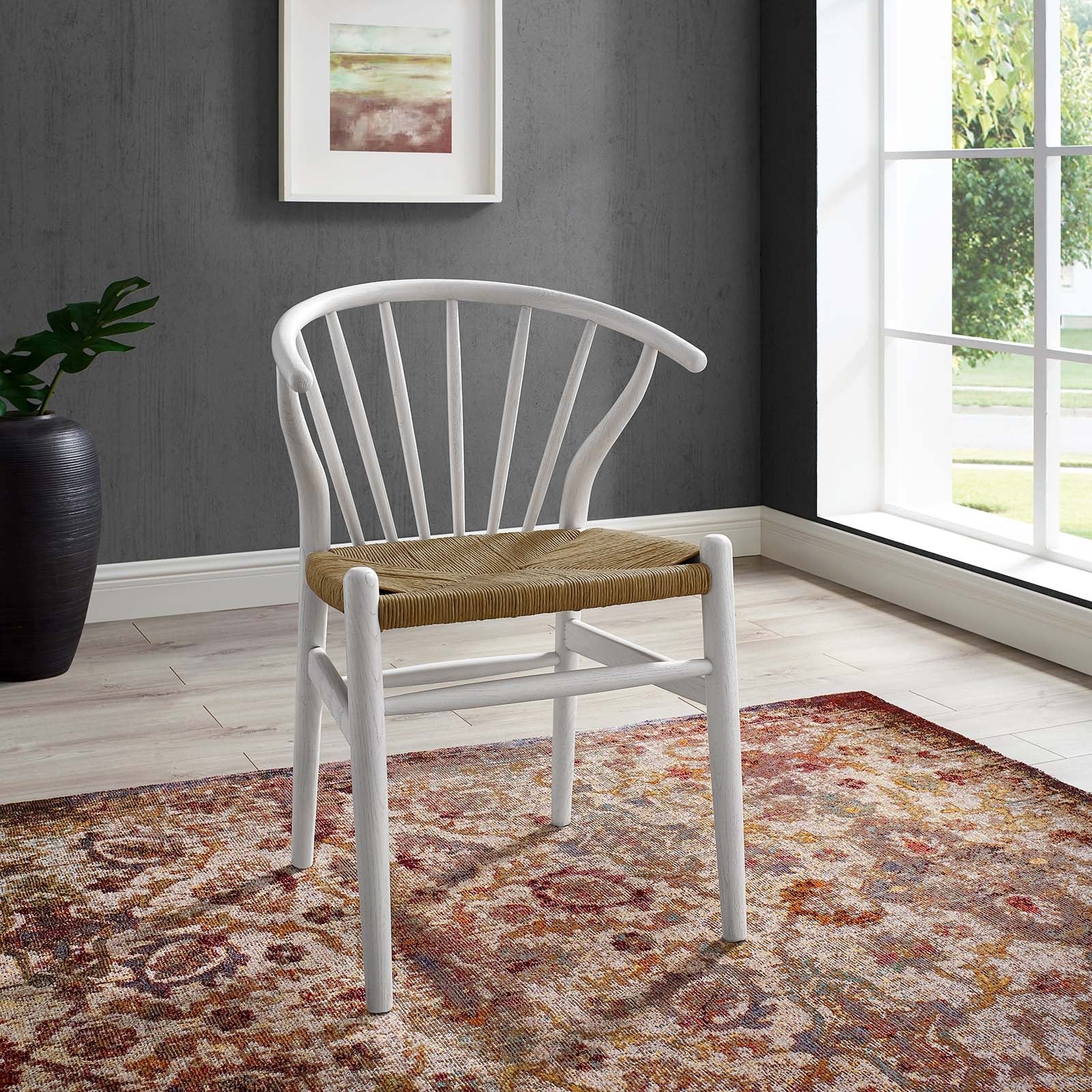 Flourish Spindle Wood Dining Side Chair By HouseBean