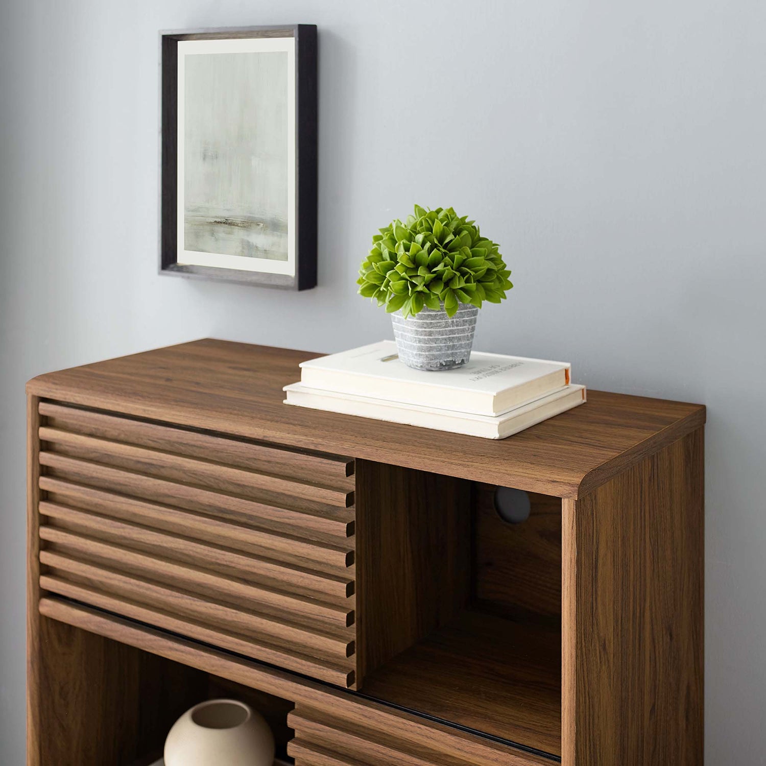 Render Three-Tier Display Storage Cabinet Stand by Modway