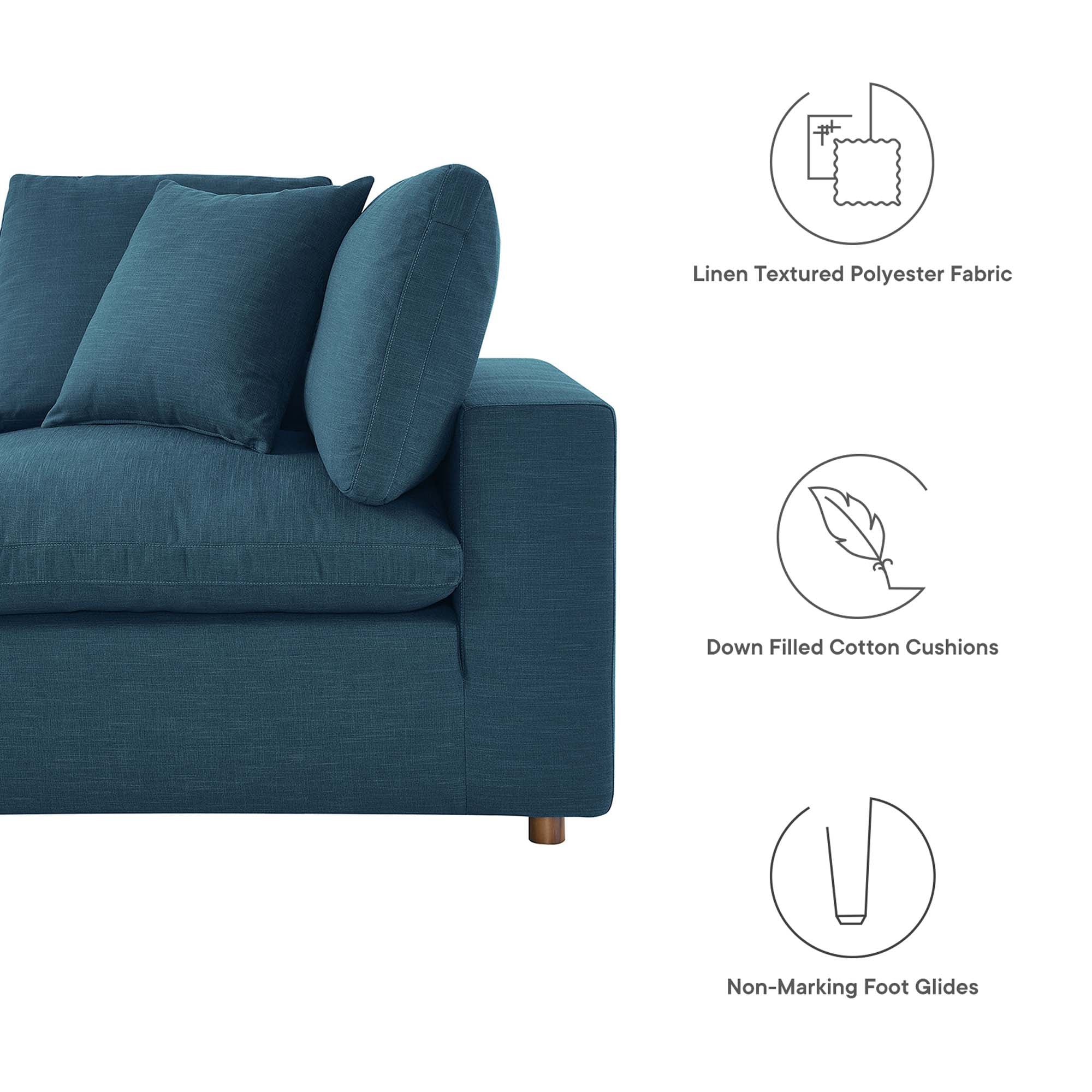 Commix Loveseat Sectional by Modway