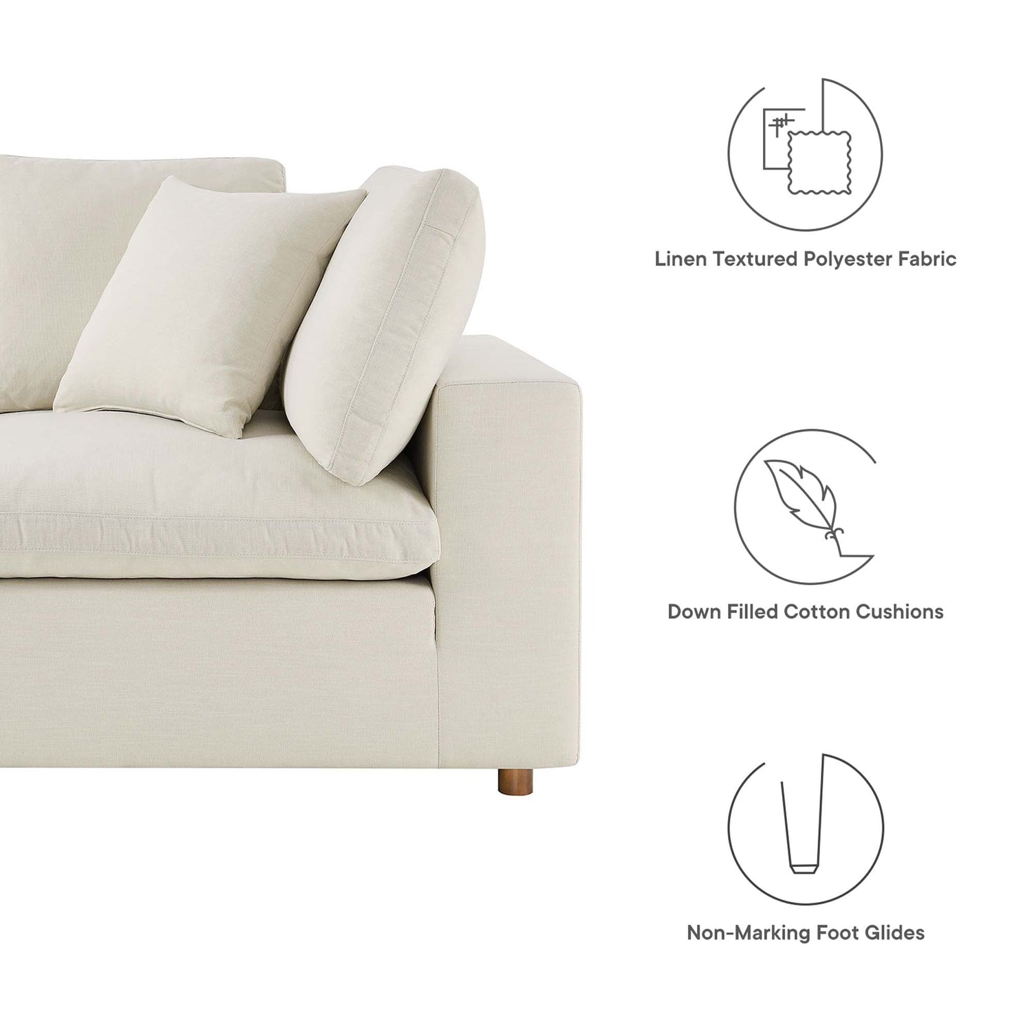 Commix Loveseat Sectional by Modway