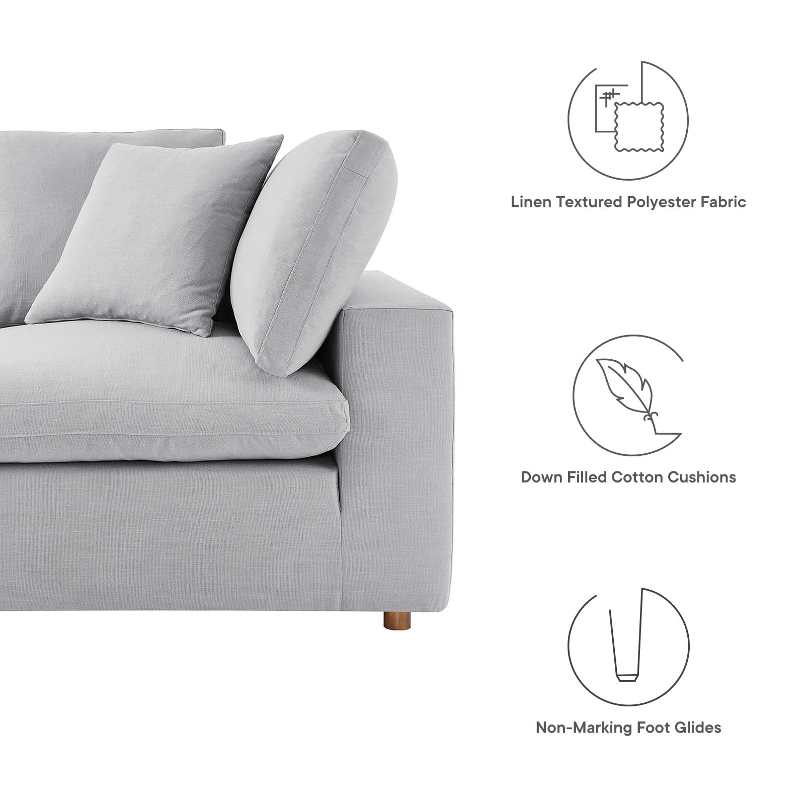 Commix Loveseat Sectional By HouseBean