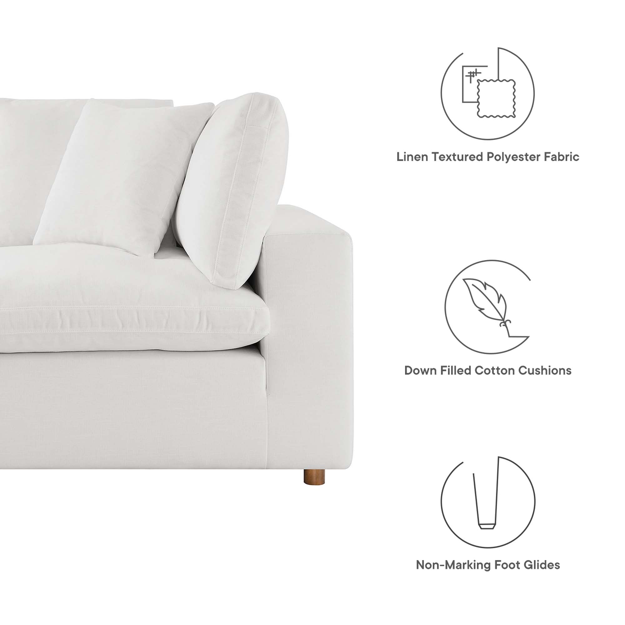 Commix Loveseat Sectional by Modway