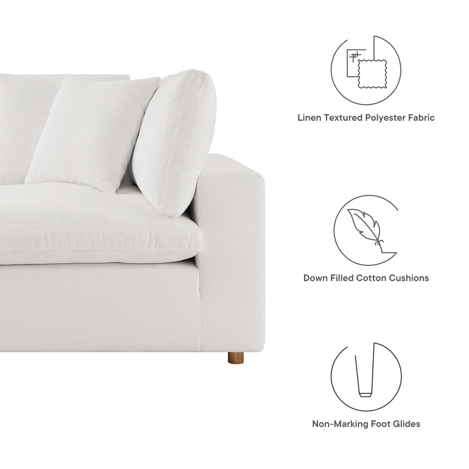 Commix Loveseat Sectional By HouseBean