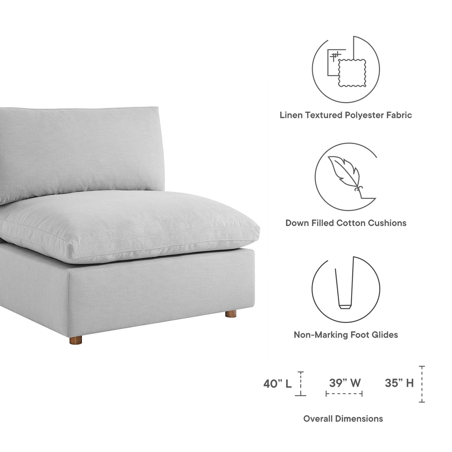 Commix Sofa Sectional by Modway