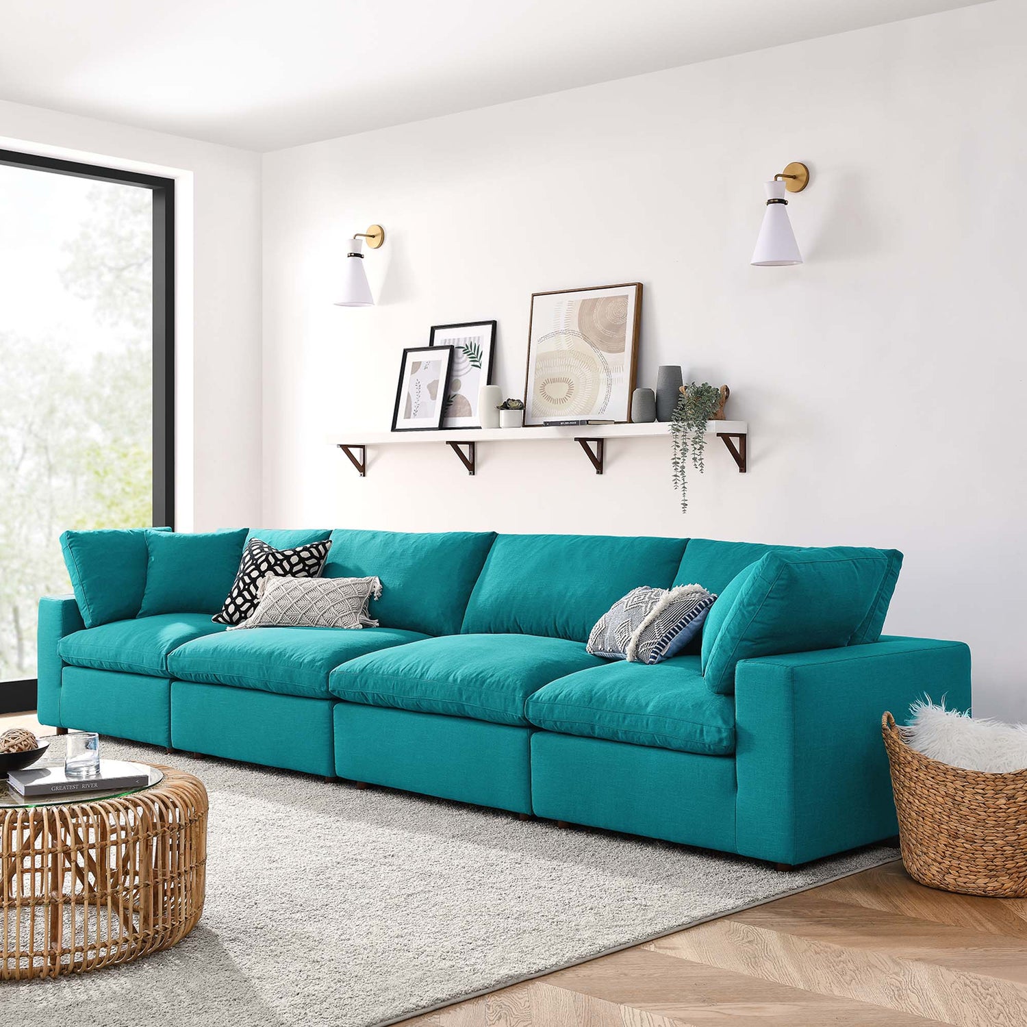 Commix Extra Large Sofa Sectional by Modway