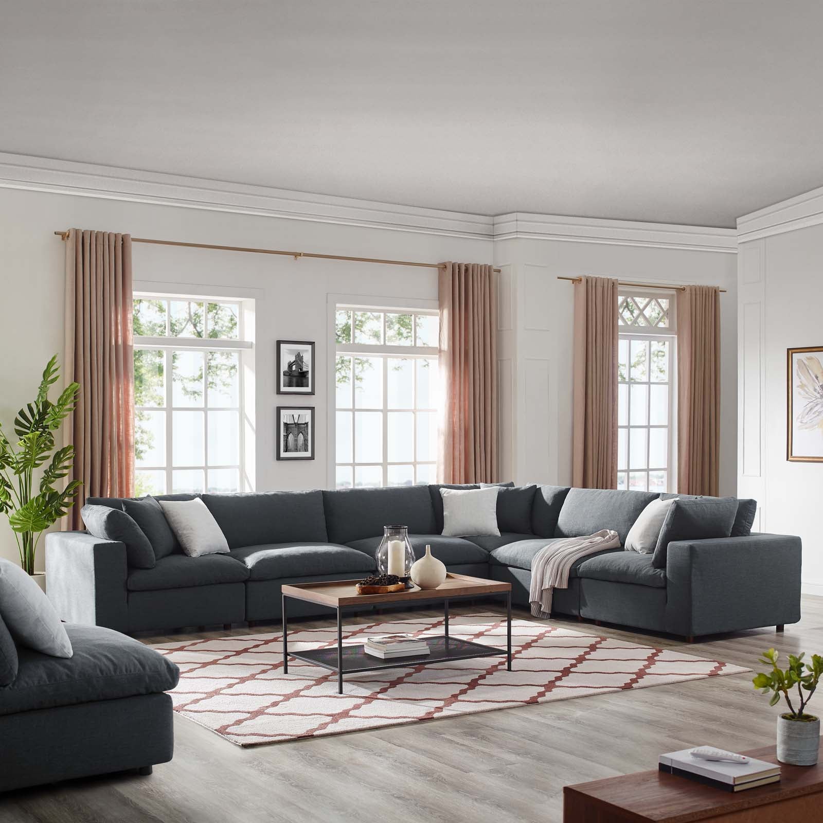 Commix Extra Large Corner Sectional by Modway