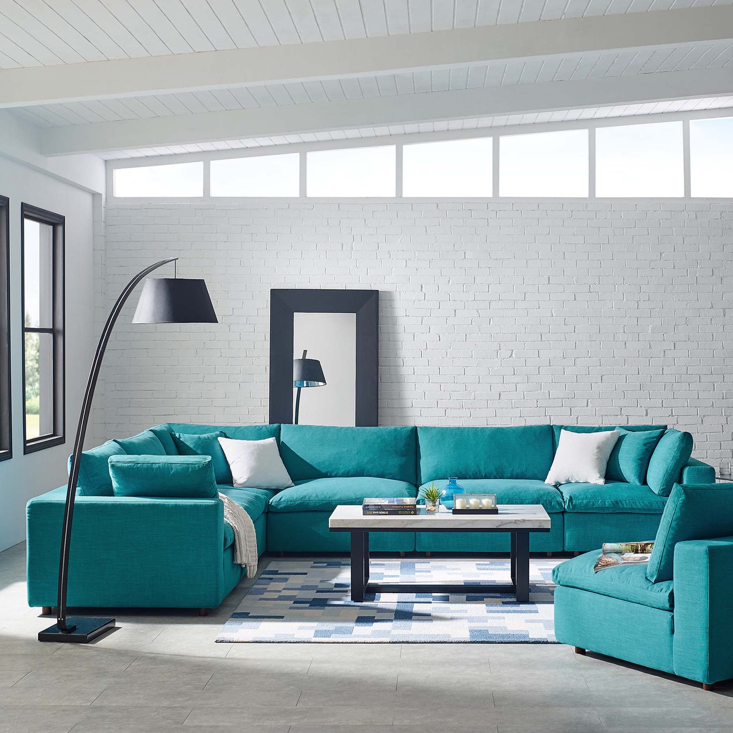 Commix Extra Large Corner Sectional by Modway