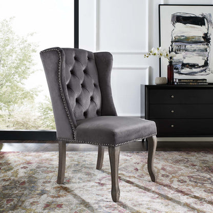 Apprise French Vintage Dining Performance Velvet Side Chair by Modway