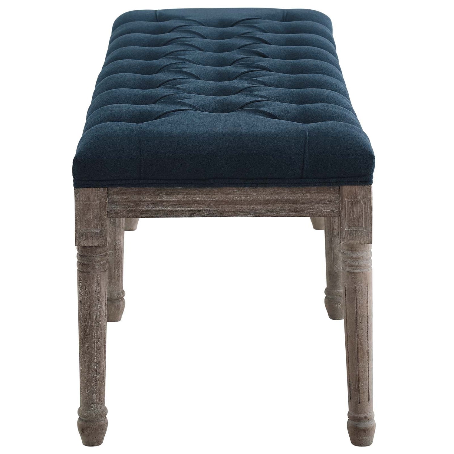 Province French Vintage Upholstered Fabric Bench By HouseBean