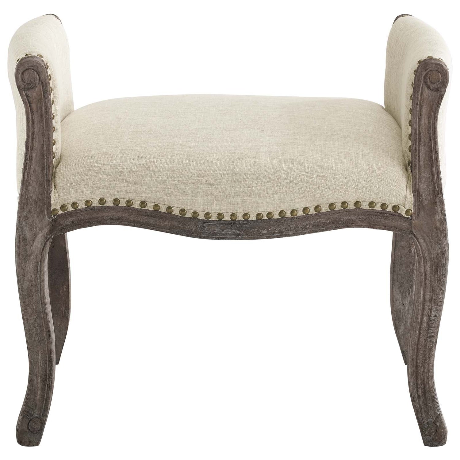 Avail Vintage French Upholstered Fabric Bench by Modway