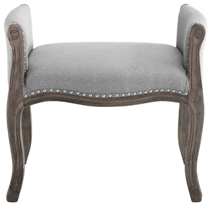 Avail Vintage French Upholstered Fabric Bench by Modway