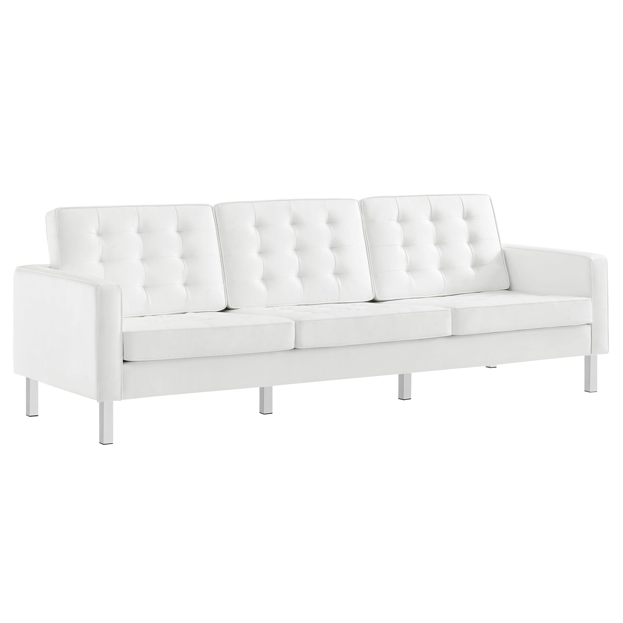 Loft 2-Piece Tufted Vegan Leather Furniture Set by Modway