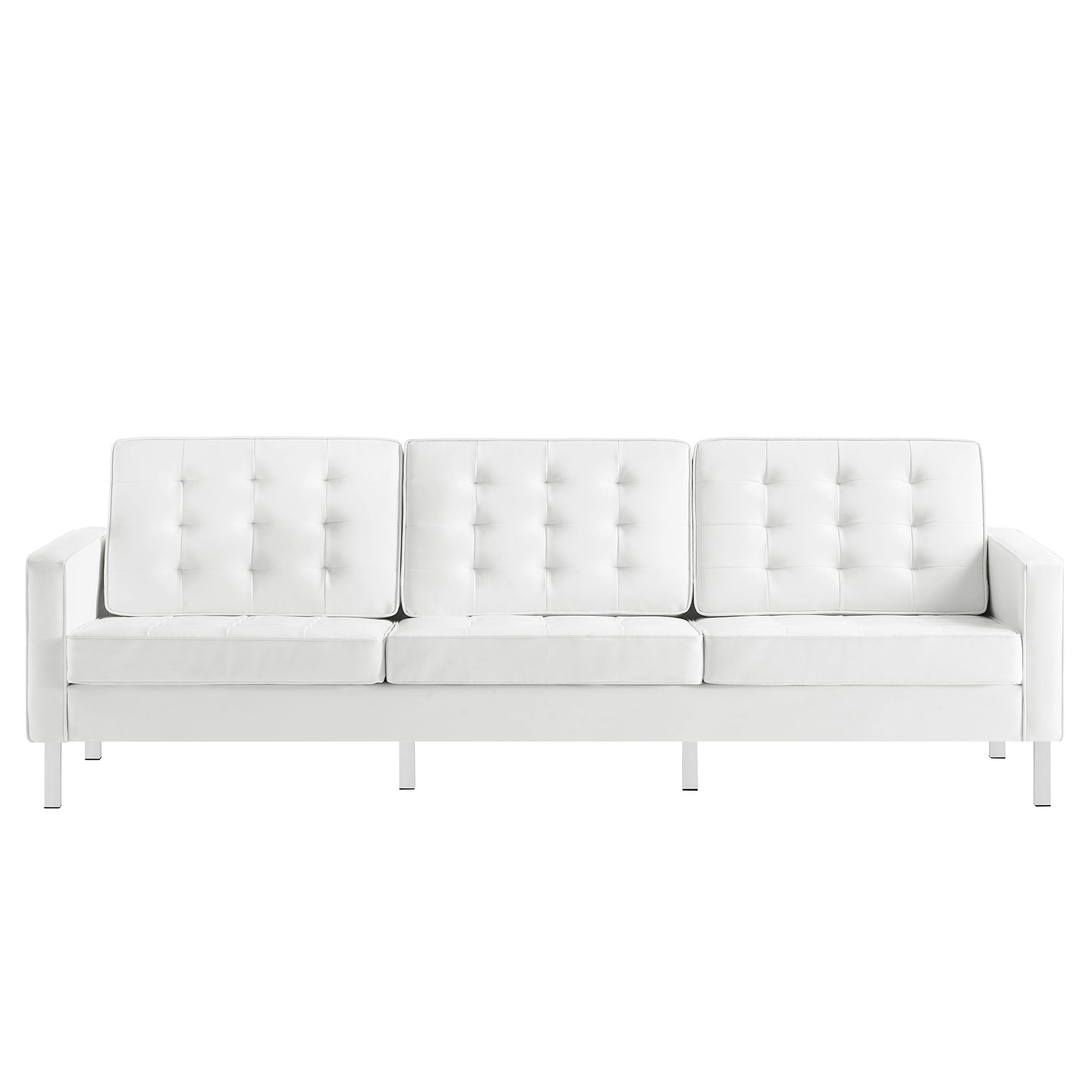 Loft 2-Piece Tufted Vegan Leather Furniture Set by Modway