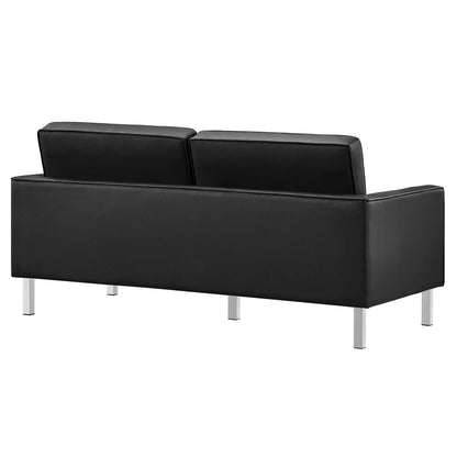 Loft 2-Piece Tufted Vegan Leather Furniture Set by Modway