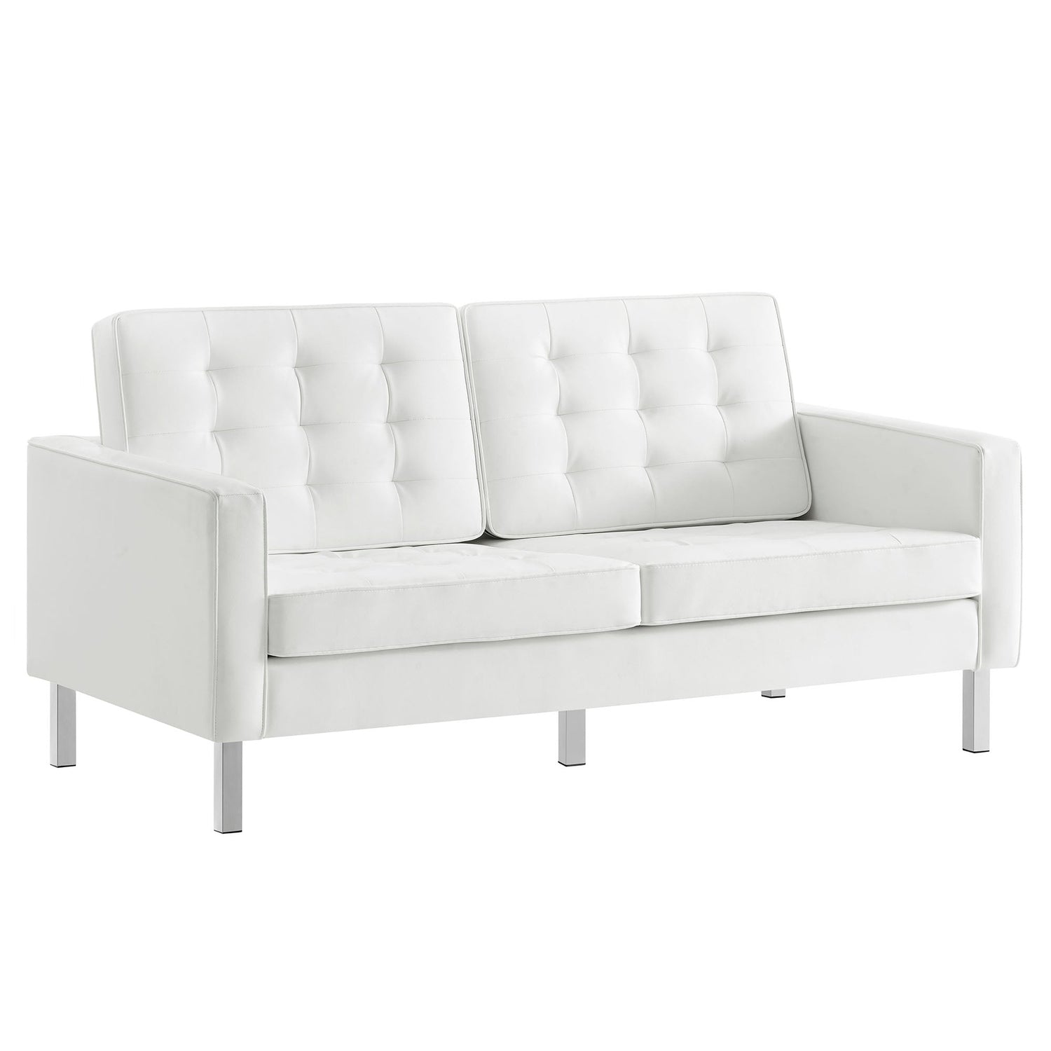 Loft 2-Piece Tufted Vegan Leather Furniture Set by Modway