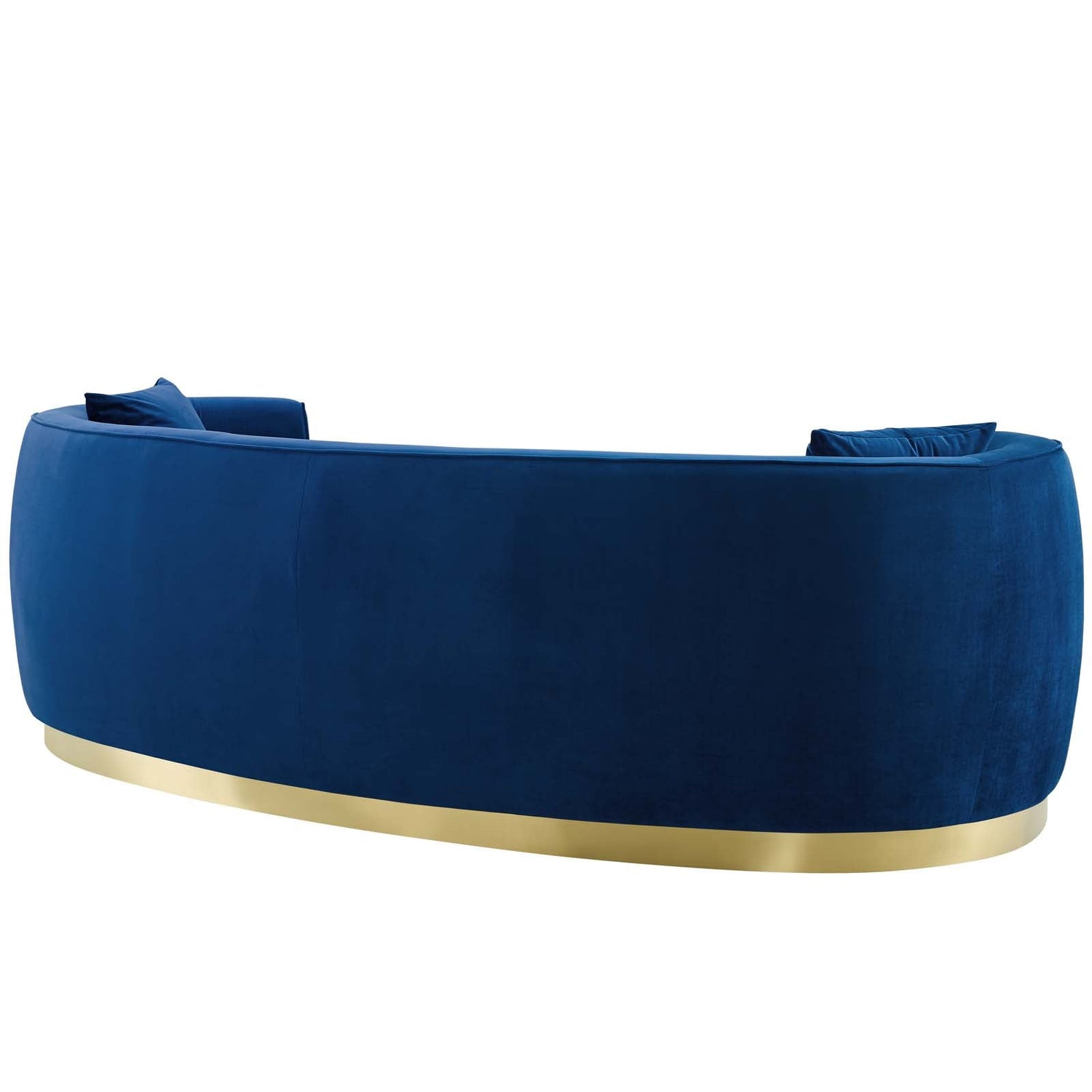 Resolute Curved Performance Velvet Sofa By HouseBean