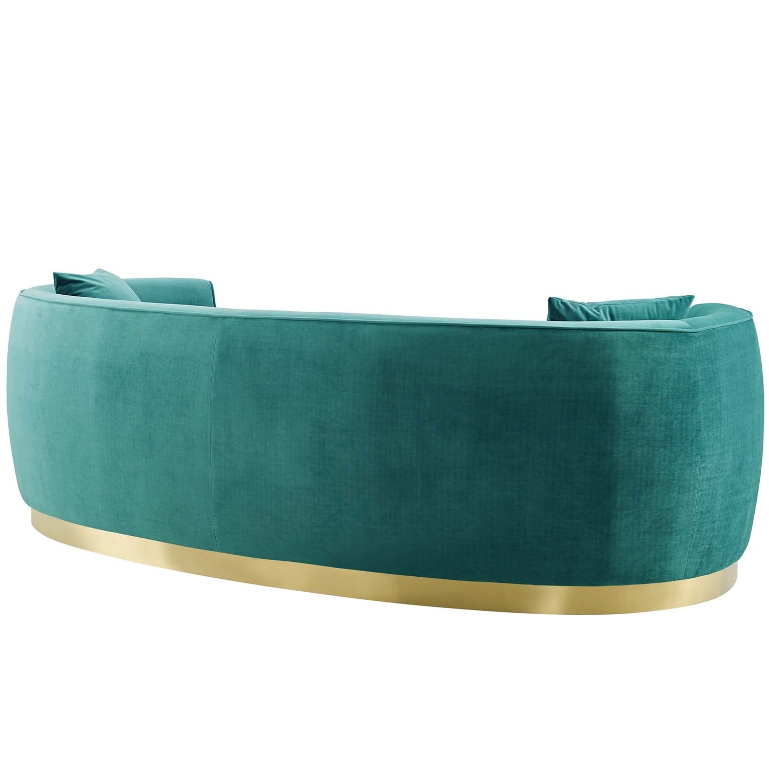 Resolute Curved Performance Velvet Sofa By HouseBean