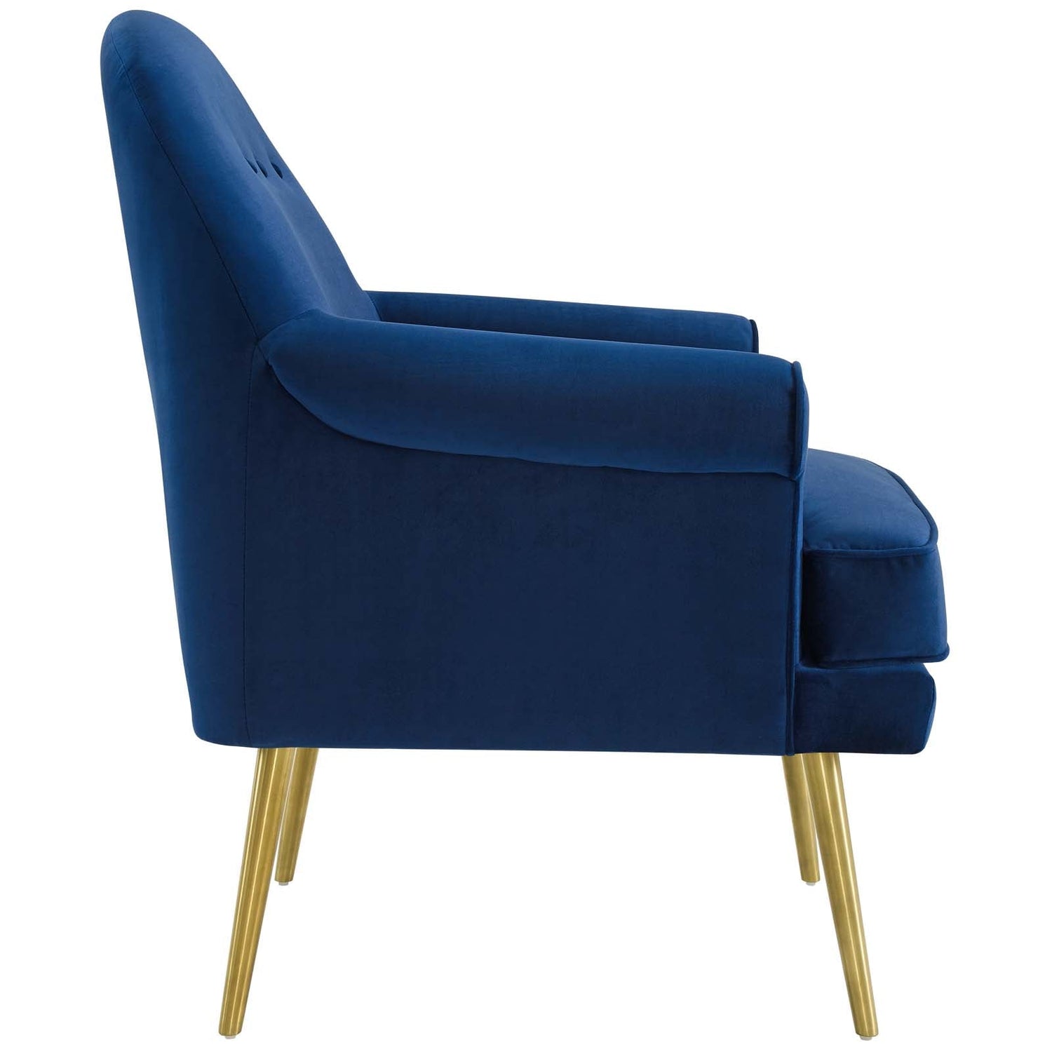 Revive Tufted Button Accent Performance Velvet Armchair By HouseBean