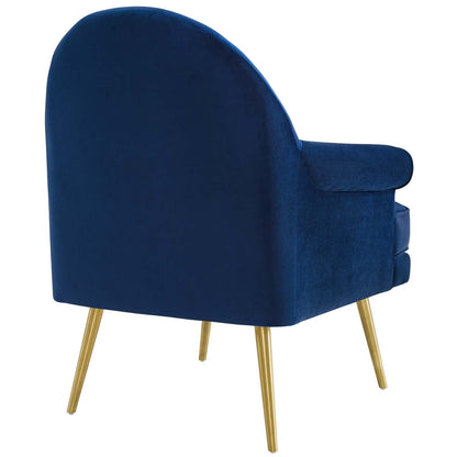 Revive Tufted Button Accent Performance Velvet Armchair By HouseBean