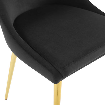 Viscount Modern Accent Performance Velvet Dining Chair By HouseBean