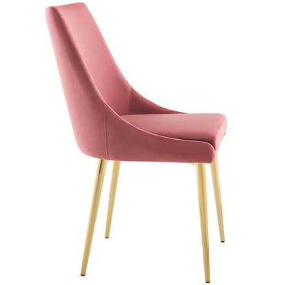 Viscount Modern Accent Performance Velvet Dining Chair By HouseBean