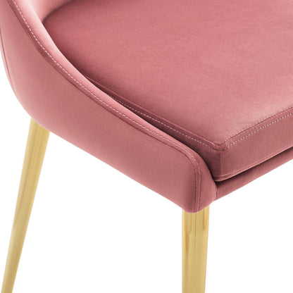 Viscount Modern Accent Performance Velvet Dining Chair By HouseBean