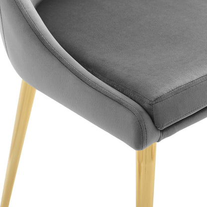 Viscount Modern Accent Performance Velvet Dining Chair By HouseBean