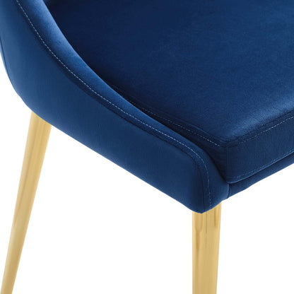 Viscount Modern Accent Performance Velvet Dining Chair By HouseBean