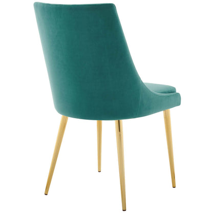 Viscount Modern Accent Performance Velvet Dining Chair By HouseBean