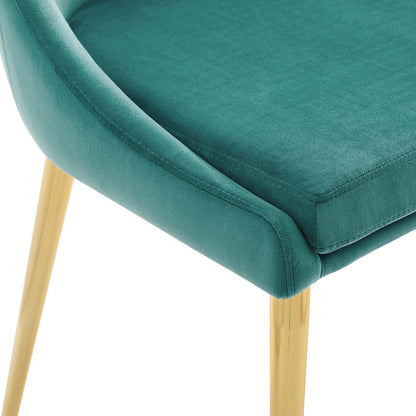 Viscount Modern Accent Performance Velvet Dining Chair By HouseBean