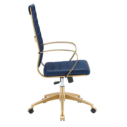 Jive Gold Stainless Steel Highback Office Chair By HouseBean