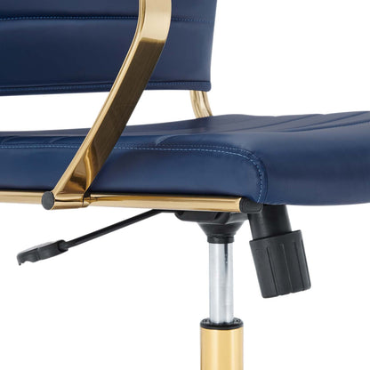 Jive Gold Stainless Steel Midback Office Chair By HouseBean