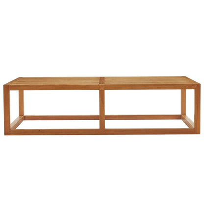 Newbury Outdoor Patio Premium Grade A Teak Wood Coffee Table By HouseBean