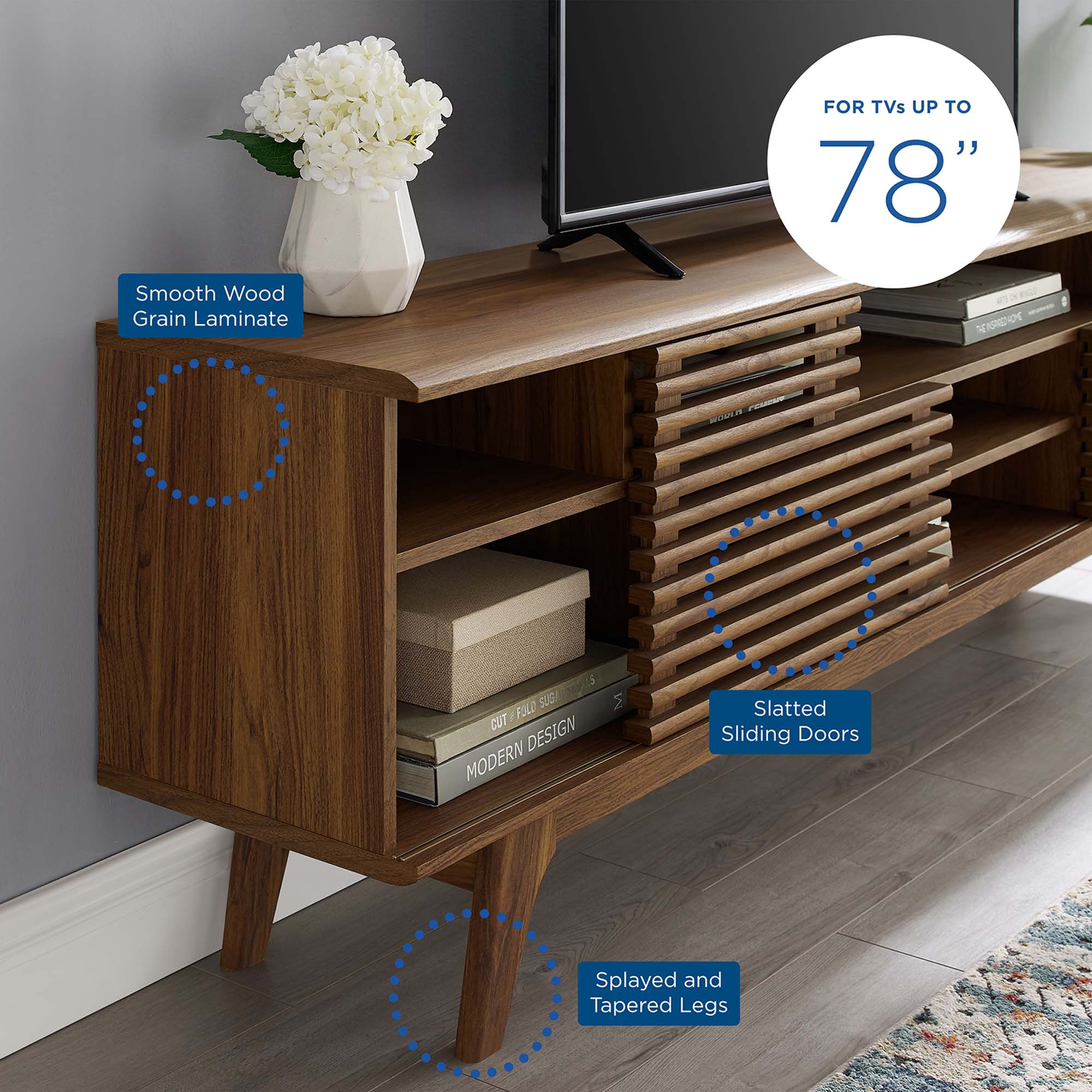 Render 71&quot; Media Console TV Stand by Modway