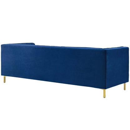 Ingenuity Channel Tufted Performance Velvet Sofa By HouseBean