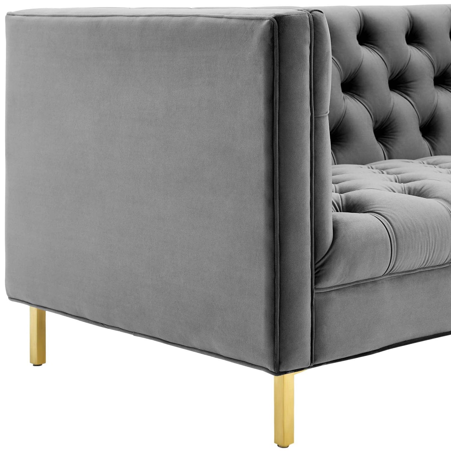 Delight Tufted Button Performance Velvet Sofa By HouseBean