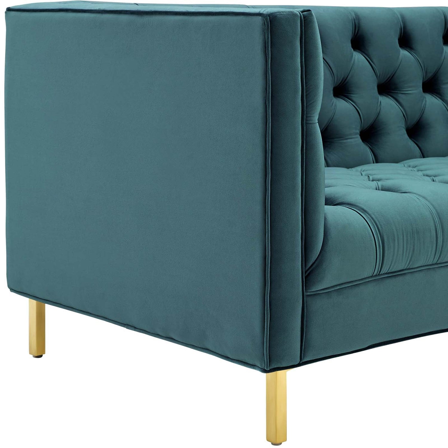 Delight Tufted Button Performance Velvet Sofa By HouseBean