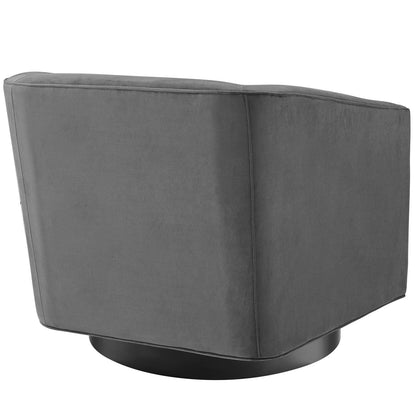 Twist Accent Lounge Performance Velvet Swivel Chair by Modway