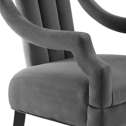 Harken Performance Velvet Accent Chair By HouseBean