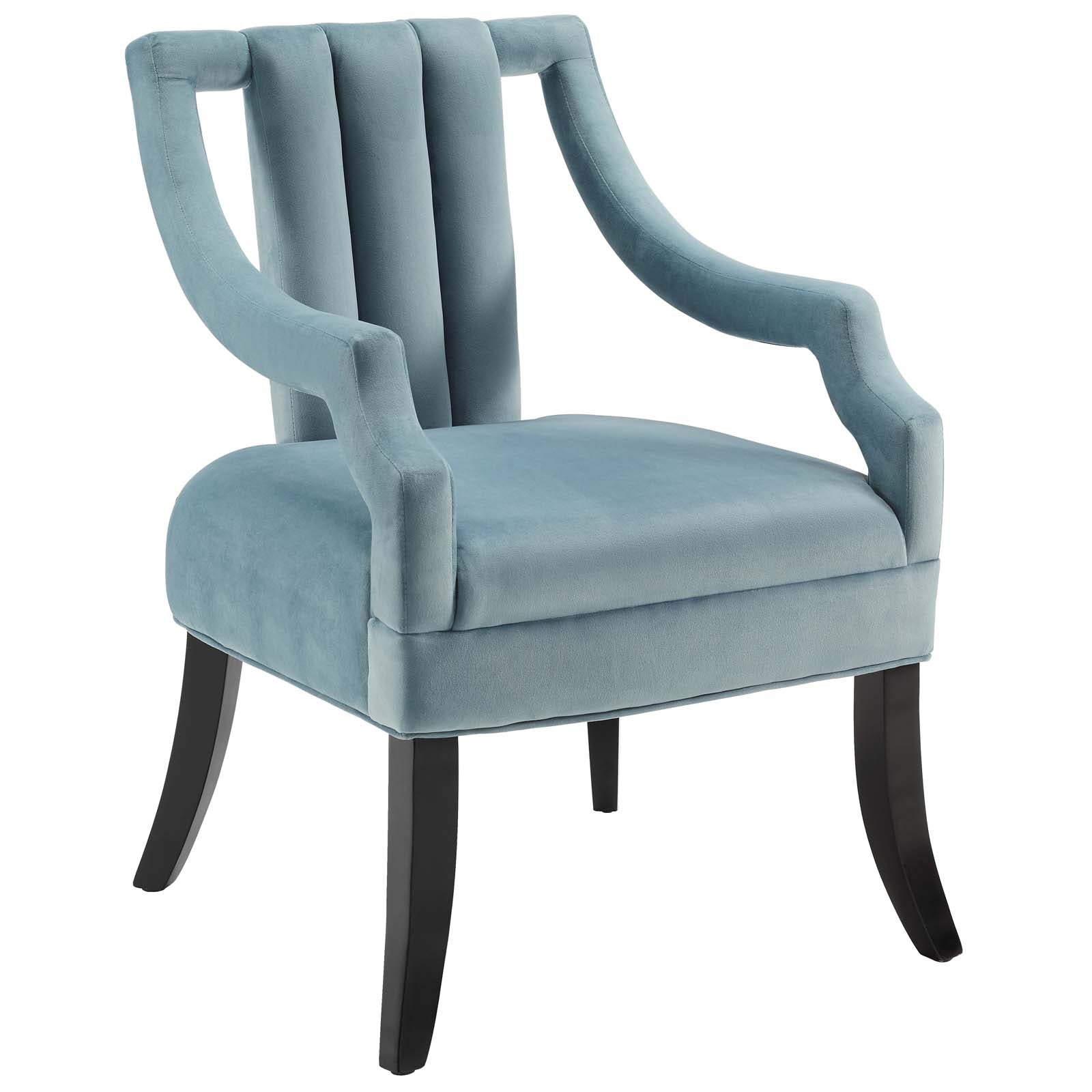 Harken Performance Velvet Accent Chair By HouseBean