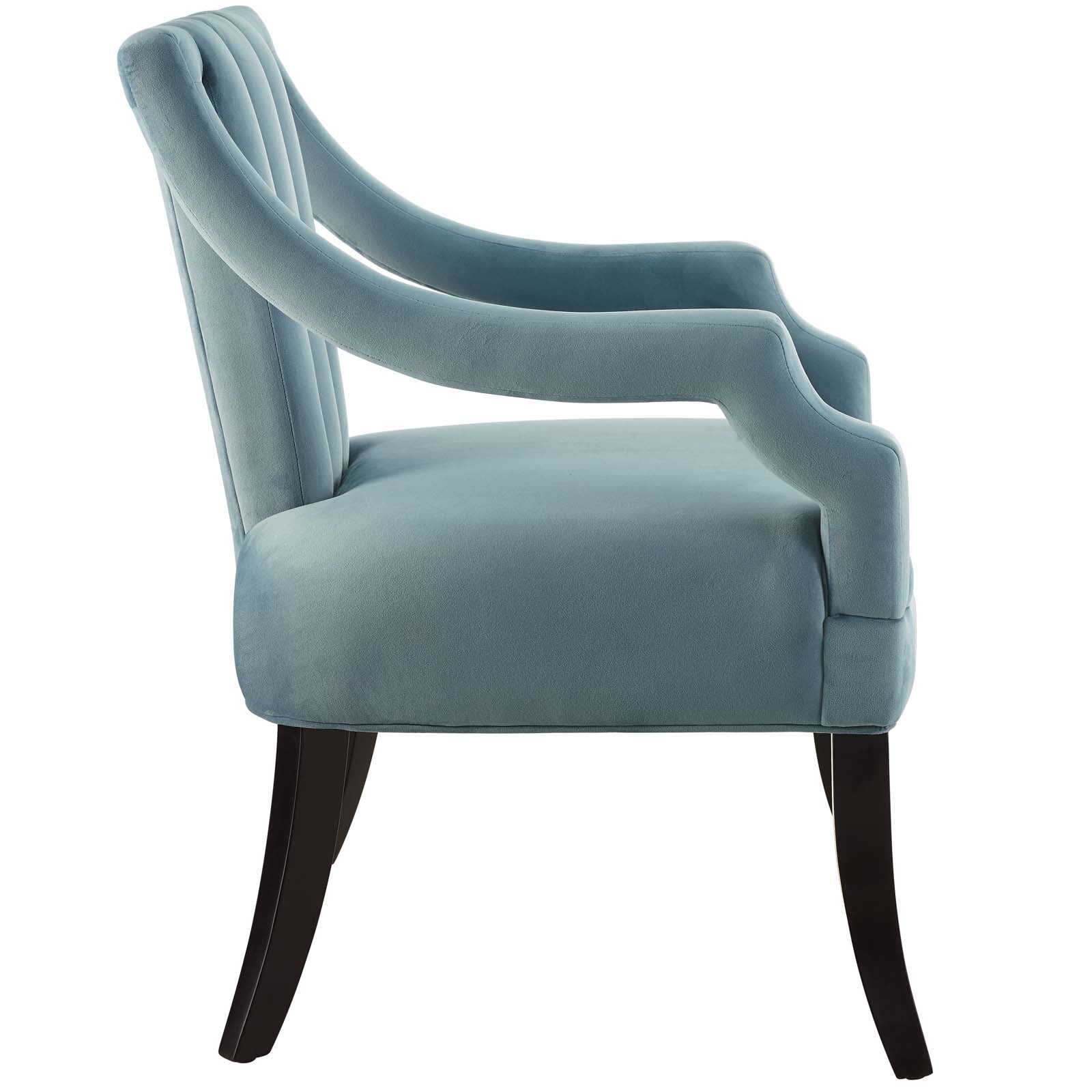 Harken Performance Velvet Accent Chair By HouseBean