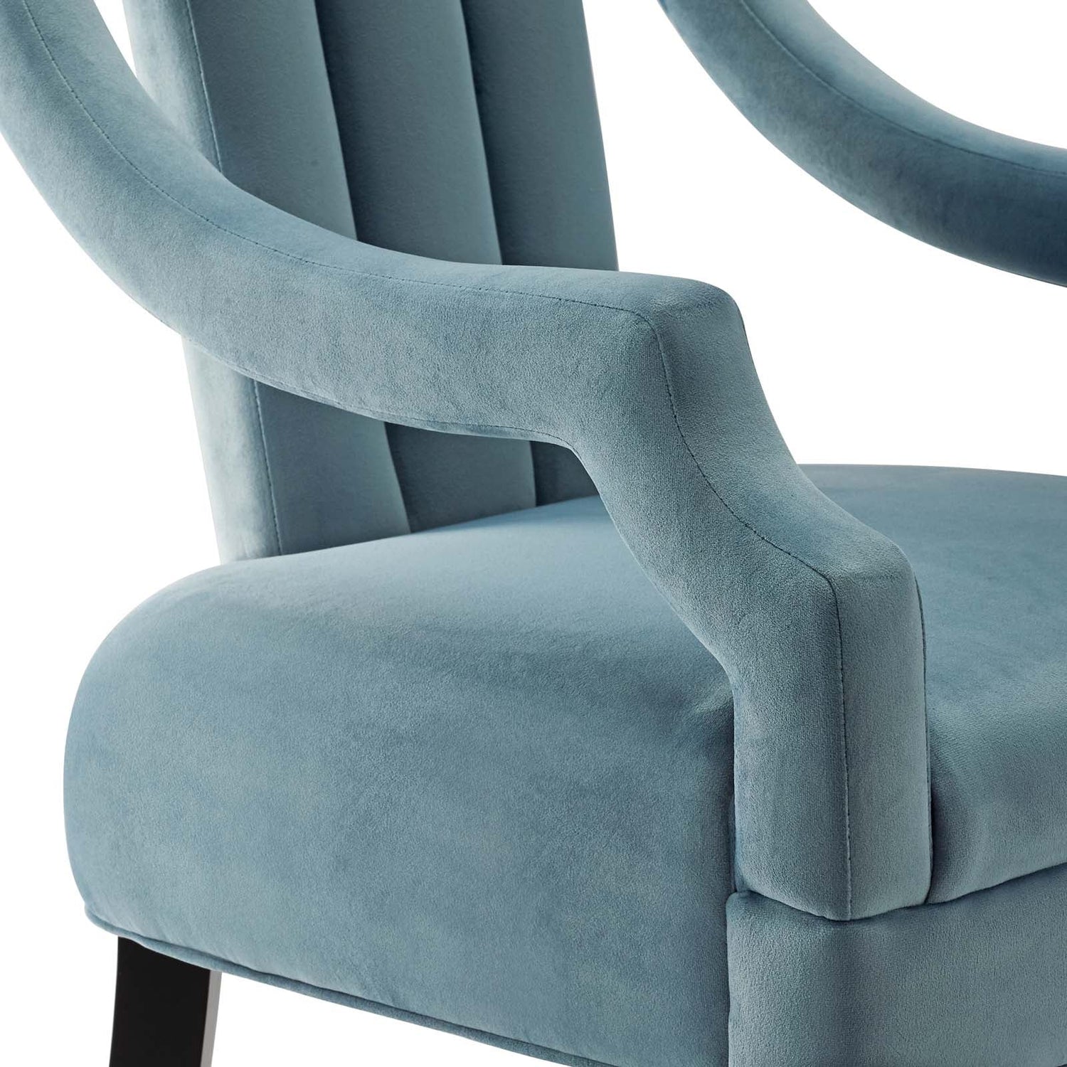 Harken Performance Velvet Accent Chair By HouseBean