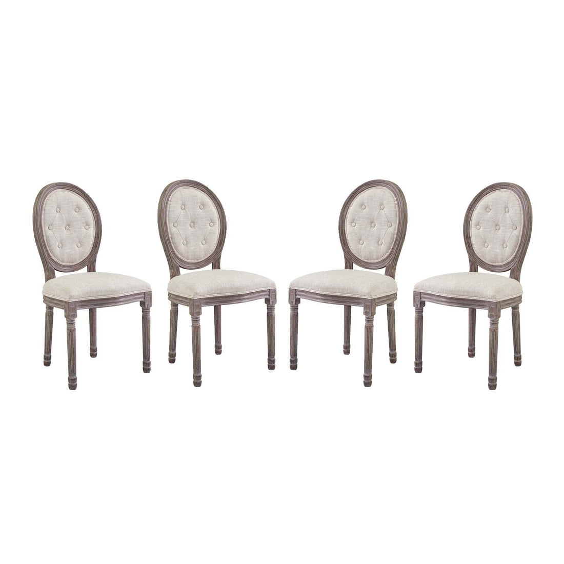 Arise Dining Side Chair Upholstered Fabric Set of 4 By HouseBean